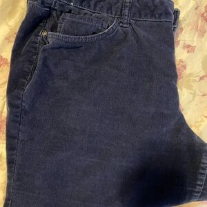Women’s Nine West Deep Blue Corduroy Pants 16